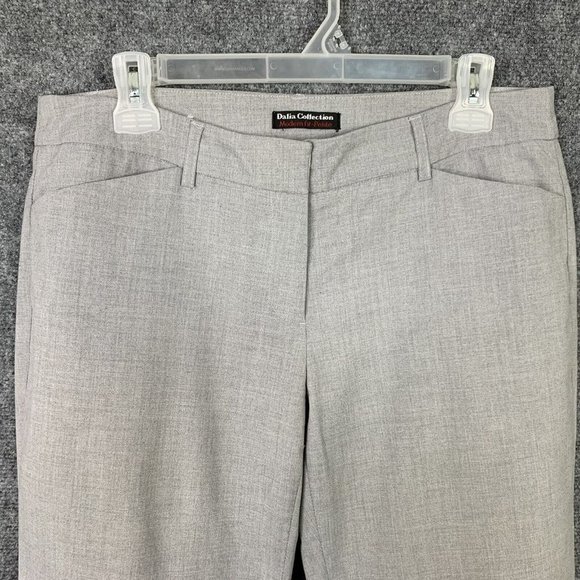 Dalia Collection Dress Pants Women 10 Petite Modern Fit Light Gray - Picture 4 of 9